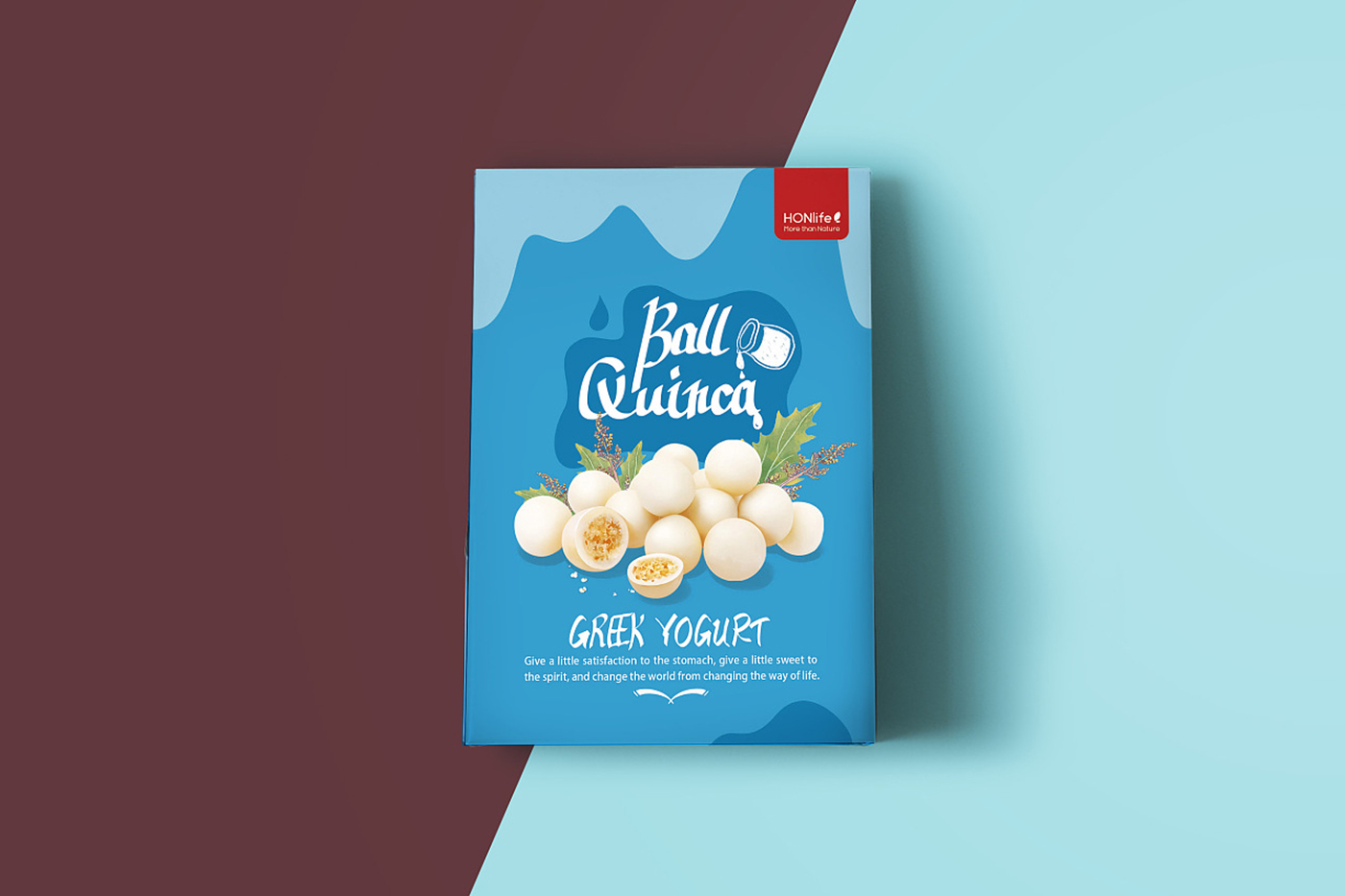 食品包裝設(shè)計(jì)，酸奶藜麥素巧克力藜麥素